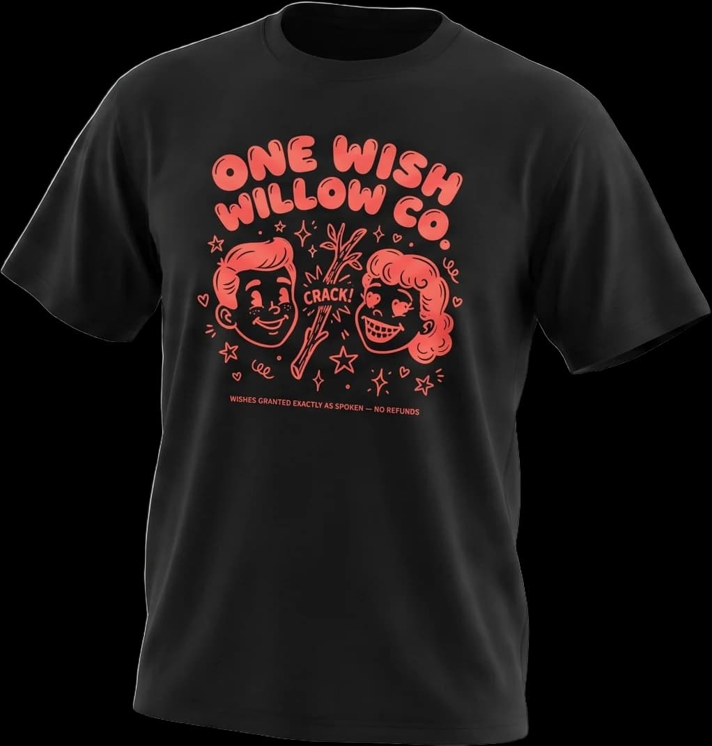 One Wish Willow Co. retro cartoon tee